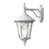 Außenwandleuchte VIRGO Laterne hängend Aluminium Weiß, Höhe 44cm