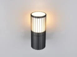 Außenwandleuchte VOLGA aus Aluminium in Anthrazit, Höhe 20cm