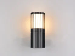 Außenwandleuchte VOLGA aus Aluminium in Anthrazit, Höhe 20cm