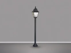 Außen Wegeleuchte NORFOLK Landhausstil Laterne mit Bleiglas, Höhe 109cm