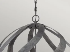 Außergewöhnliche Pendelleuchte BLACKSMITH für Innen & Außen, 5-flammig Ø66,4cm