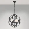 Außergewöhnliche Pendelleuchte BLACKSMITH für Innen & Außen, 4-flammig Ø50cm