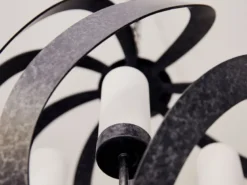 Außergewöhnliche Pendelleuchte BLACKSMITH für Innen & Außen, 4-flammig Ø50cm