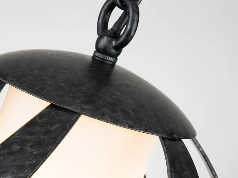 Außergewöhnliche Pendelleuchte BLACKSMITH für Innen & Außen, Ø25cm