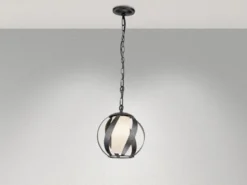 Außergewöhnliche Pendelleuchte BLACKSMITH für Innen & Außen, Ø25cm