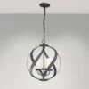 Außergewöhnliche Pendelleuchte BLACKSMITH für Innen & Außen, 3-flammig Ø40,7cm