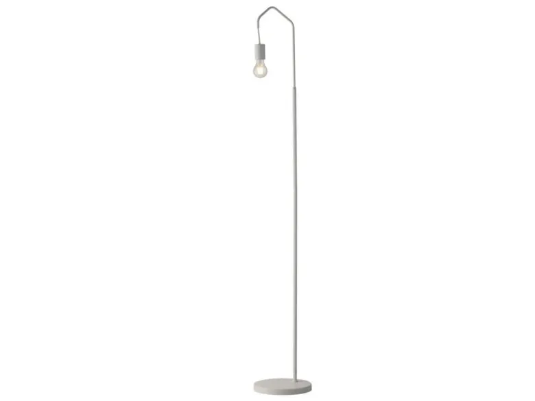 Außergewöhnliche Stehlampe HABITAT weiß - minimalistische Designerlampe H: 165cm