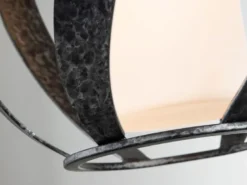 Außergewöhnliche Wandleuchte BLACKSMITH für Innen & Außen, Höhe 28cm