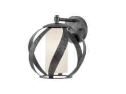 Außergewöhnliche Wandleuchte BLACKSMITH für Innen & Außen, Höhe 28cm