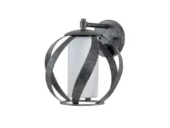 Außergewöhnliche Wandleuchte BLACKSMITH für Innen & Außen, Höhe 28cm