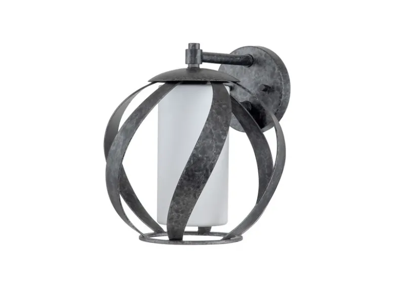 Außergewöhnliche Wandleuchte BLACKSMITH für Innen & Außen, Höhe 28cm