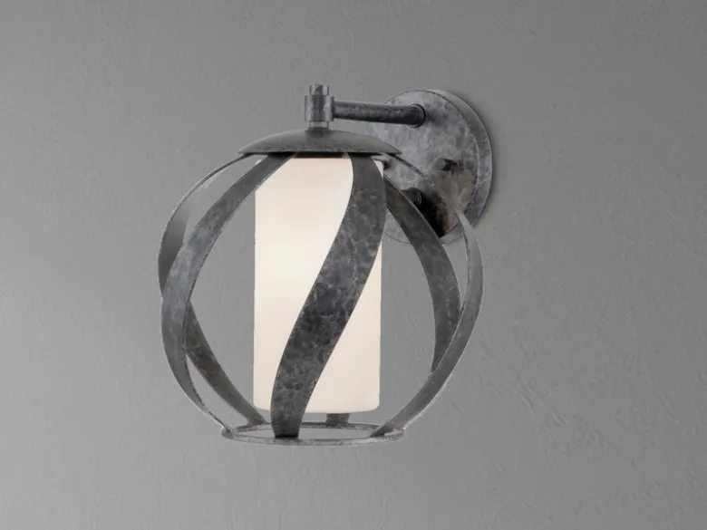 Außergewöhnliche Wandleuchte für Innen & Außen, Höhe 28cm
