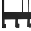 Ausgefallene Türgarderobe LOTTI aus Metall in Schwarz, Breite 48cm