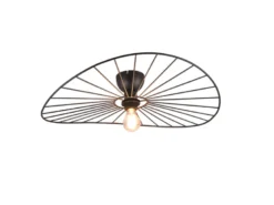 Ausgefallene Deckenleuchte CHAPEAU Lampenschirm Schwarzer Draht, Ø 60cm