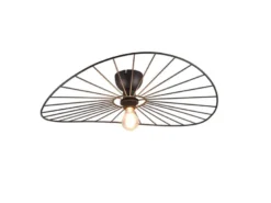 Ausgefallene LED Deckenleuchte Lampenschirm Schwarzer Draht, Ø 60cm