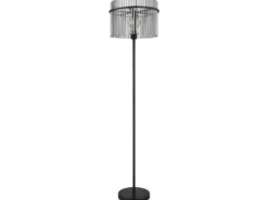 Ausgefallene LED Stehleuchte mit Rauchglas Stäben, Höhe 152cm