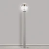Ausgefallene LED Wegeleuchte CALLISTO aus Edelstahl in Silber, Höhe 99cm
