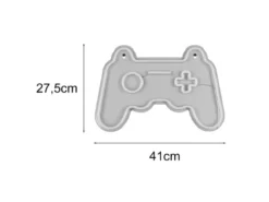 Ausgefallene Neon LED Wandleuchte GAMER mit USB Kabel & Schalter, Breite 41cm