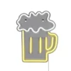 Ausgefallene Neon LED Wandleuchte BEER mit USB Kabel & Schalter, Höhe 36cm