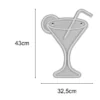 Ausgefallenes LED Neonschild Cocktail mit USB Kabel & Netzteil, Höhe 43cm