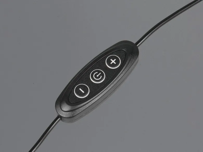 Ausgefallene Tischlampe ARM LED dimmbar, Deko Lampe USB betrieben, Höhe 44cm