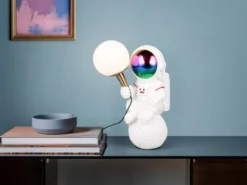 Ausgefallene Tischlampe STRONG LED dimmbar, Deko Lampe USB betrieben, Höhe 33cm