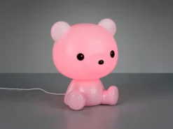 Ausgefallene USB Tischlampe CUTIE mit RGB Farbwechsel, Rosa, Höhe 25cm