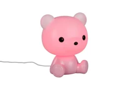 Ausgefallene USB Tischlampe CUTIE mit RGB Farbwechsel, Rosa, Höhe 25cm