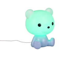 Ausgefallene USB Tischlampe CUTIE mit RGB Farbwechsel, Blau, Höhe 25cm