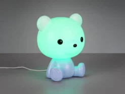 Ausgefallene USB Tischlampe CUTIE mit RGB Farbwechsel, Blau, Höhe 25cm