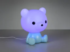 Ausgefallene USB Tischlampe CUTIE mit RGB Farbwechsel, Blau, Höhe 25cm