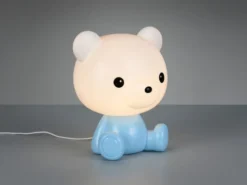 Ausgefallene USB Tischlampe CUTIE mit RGB Farbwechsel, Blau, Höhe 25cm