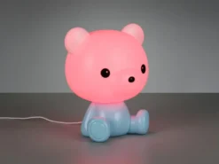 Ausgefallene USB Tischlampe CUTIE mit RGB Farbwechsel, Blau, Höhe 25cm