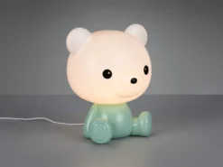 Ausgefallene USB Tischlampe CUTIE mit RGB Farbwechsel, Grün, Höhe 25cm