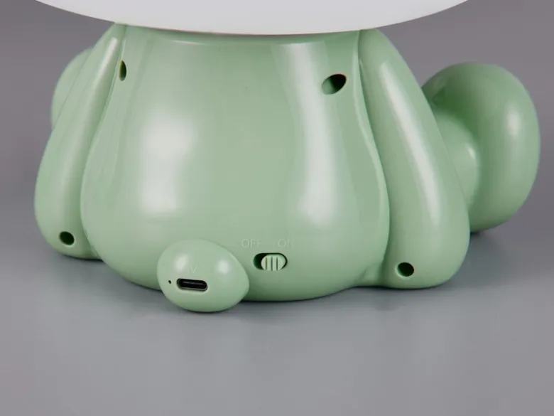 Ausgefallene USB Tischlampe CUTIE mit RGB Farbwechsel, Grün, Höhe 25cm