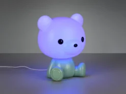Ausgefallene USB Tischlampe CUTIE mit RGB Farbwechsel, Grün, Höhe 25cm