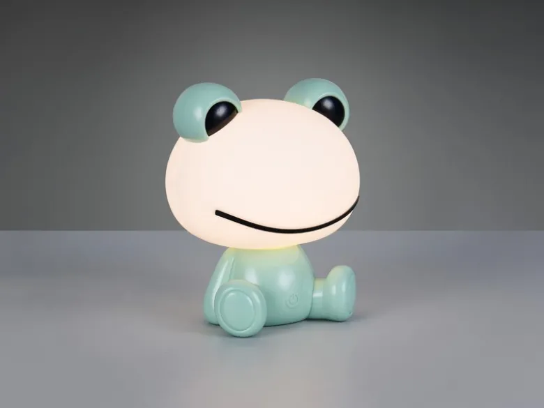 Ausgefallene USB Tischlampe Frosch mit RGB Farbwechsel, Grün Höhe 24cm