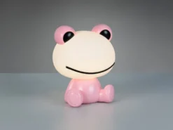 Ausgefallene USB Tischlampe Frosch mit RGB Farbwechsel, Rosa Höhe 24cm