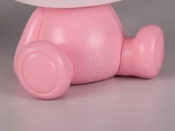 Ausgefallene USB Tischlampe Frosch mit RGB Farbwechsel, Rosa Höhe 24cm