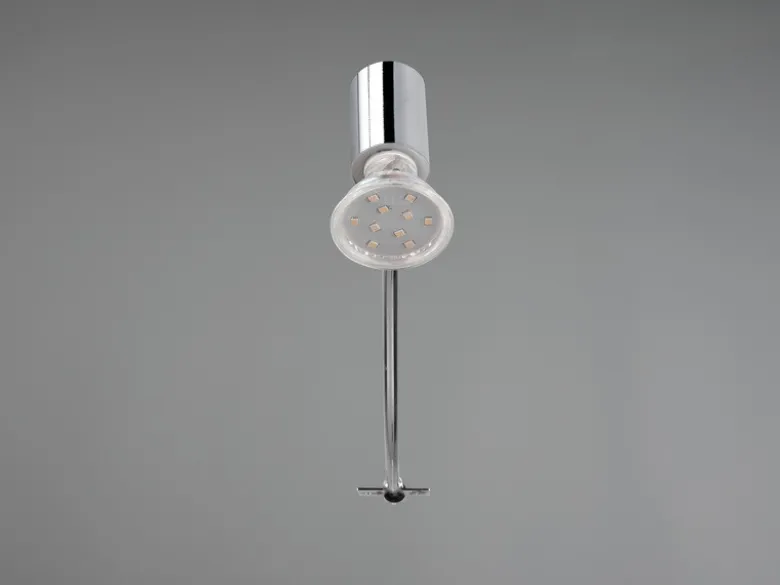Badezimmerlampe GIADA in Chrom für Spiegelschrank mit schwenkbarem Spot