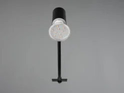 Badezimmerlampe GIADA in Schwarz für Spiegelschrank mit schwenkbarem Spot