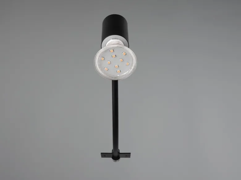 Badezimmerlampe GIADA in Schwarz für Spiegelschrank mit schwenkbarem Spot