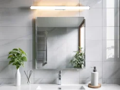 Bad Spiegelleuchte MATTIMO mit Schalter, Licht neutralweiß, Breite 80cm