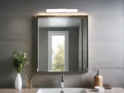 Bad Spiegelleuchte MATTIMO mit Schalter, Licht neutralweiß, Breite 40cm