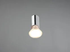 Bad Spiegelleuchte Spot Metall Chrom zum Klemmen max. 5mm, inkl. GU10 LED