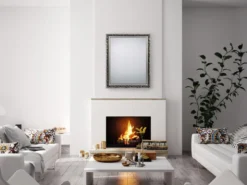 Barock Ganzköperspiegel & Wandspiegel mit Holzrahmen Silber 50x150cm/55x70cm