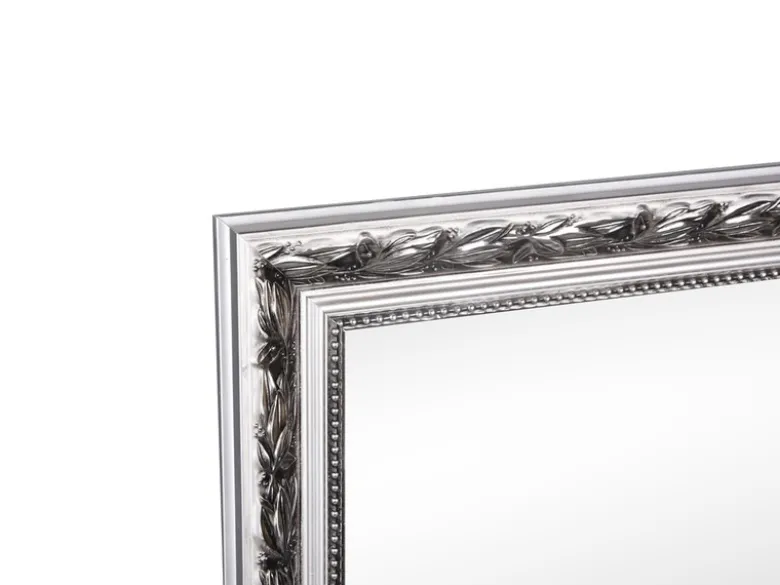Barock Wandspiegel TANJA 50x150 Ganzkörperspiegel mit Holzrahmen Silber