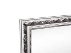 Barock Wandspiegel TANJA mit Holzrahmen Silber 55x70 cm