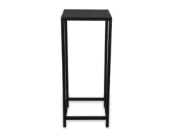 Beistelltisch 2er Set aus Metall Schwarz Blumentisch Höhe 60 und 80cm