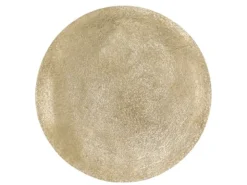 Beistelltisch PATTY rund Metall in Schwarz Gold, Höhe 61cm